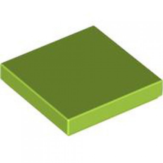 Flat Tile 2x2 Bright Yellowish Green