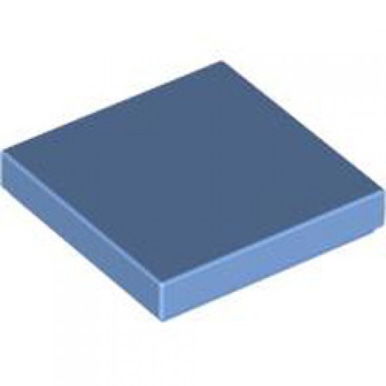 Flat Tile 2x2 Medium Blue
