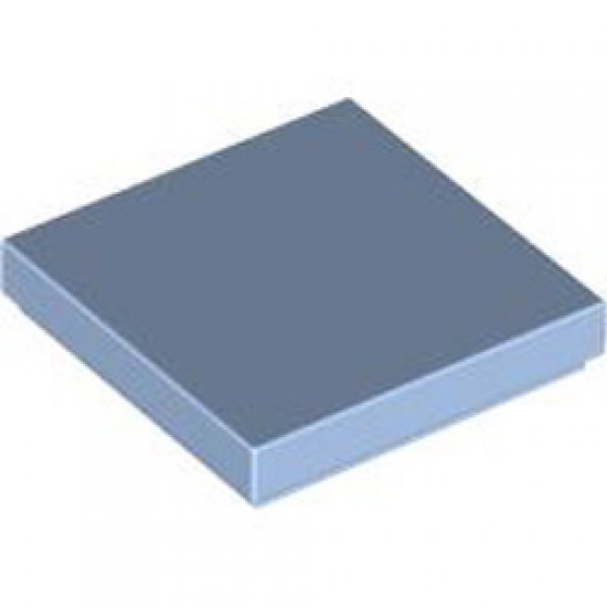 Flat Tile 2x2 Light Royal Blue