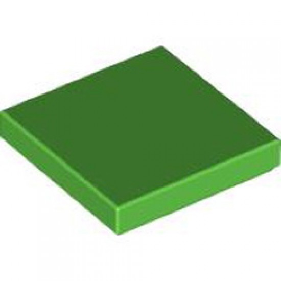 Flat Tile 2x2 Bright Green