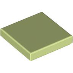 Flat Tile 2x2 Spring Yellowish Green