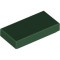 Flat Tile 1x2 Earth Green
