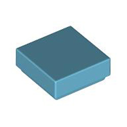 Flat Tile 1x1 Medium Azur Flat Tile 1x1 Medium Azur