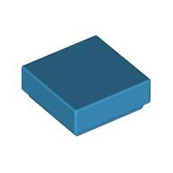 Flat Tile 1x1 Dark Azur Flat Tile 1x1 Dark Azur