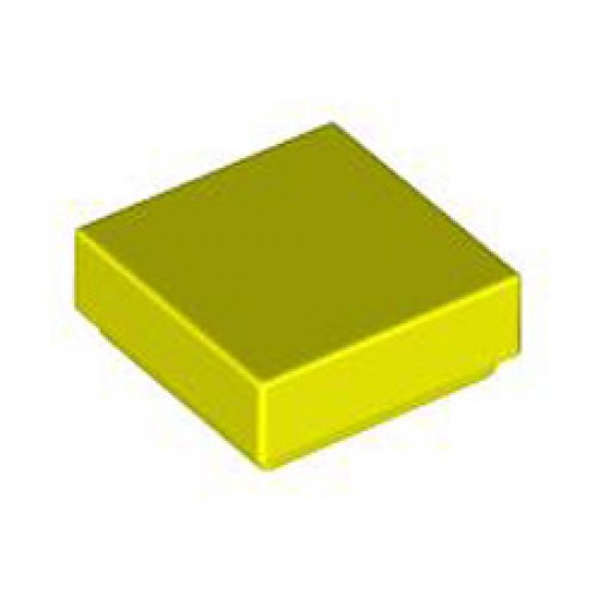 Flat Tile 1x1 Vibrant Yellow