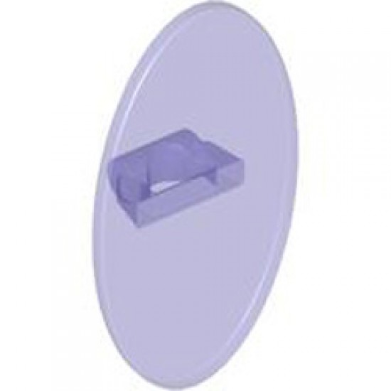 Oval Shield Transparent Bright Violet