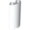 Wall 2x2x5 1/4 Circle with Cutout White