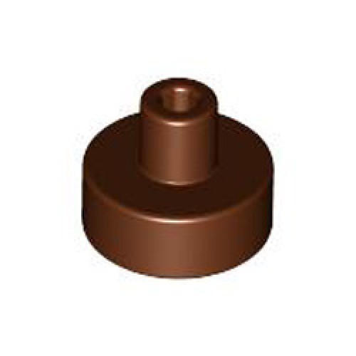 Plate 1x1 with 3.2 Shaft and 1.5 Hole Reddish Brown