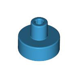 Plate 1x1 with 3.2 Shaft and 1.5 Hole Dark Azur