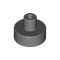 Plate 1x1 with 3.2 Shaft and 1.5 Hole Dark Stone Grey