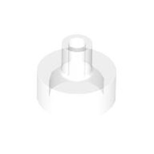 Plate 1x1 with 3.2 Shaft and 1.5 Hole Transparent