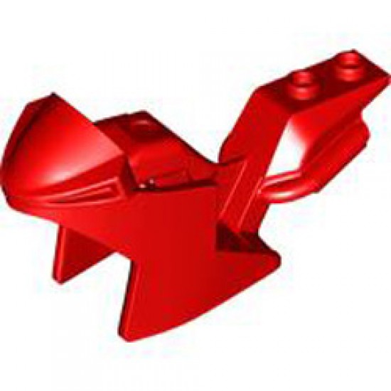 Motorcycle Fairing Number 4 Bright Red