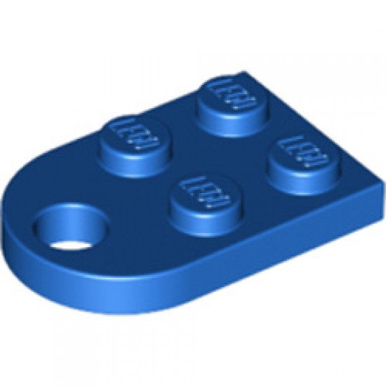 Coupling Plate 2x2 Bright Blue
