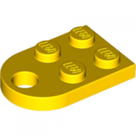 Coupling Plate 2x2 Bright Yellow