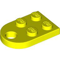 Coupling Plate 2x2 Vibrant Yellow