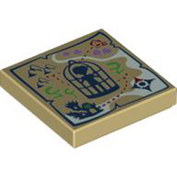 Flat Tile 2x2 Number 331 Brick Yellow