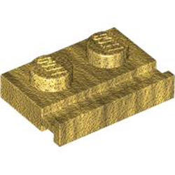 Plate 1x2 with Slide Bright Warm Gold Plate 1x2 with Slide Bright Warm Gold