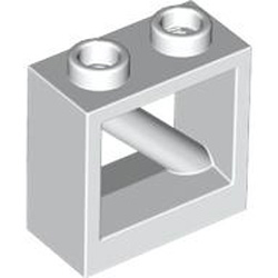 Fence 1x2x1 2/3 with 3.2 Shaft Number 1 White