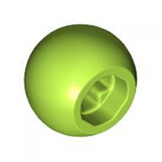 Ball 10.2 with Cross Hole Bright Yellowish Green