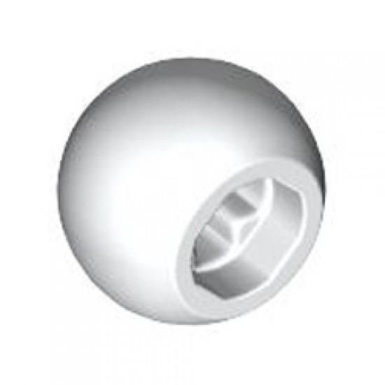 Ball 10.2 with Cross Hole White