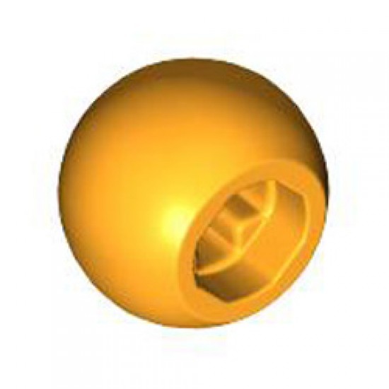 Ball 10.2 with Cross Hole Flame Yellowish Orange