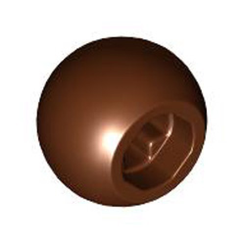 Ball 10.2 with Cross Hole Reddish Brown