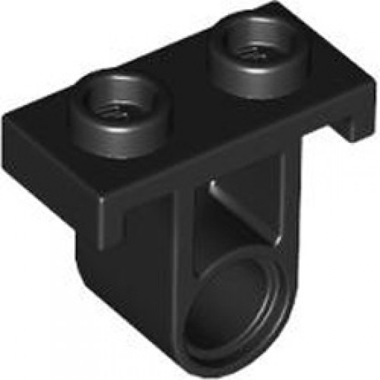 T Beam with Plate 1x2 with Knob Black