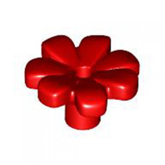 Flower with 3.2 Shaft 1.5 Hole Number 1 Bright Red