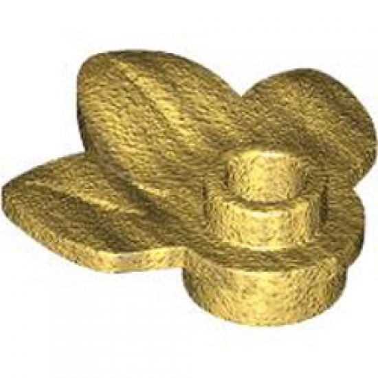 Plant with Plate 1x1 Number 1 Warm Gold