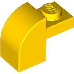 Brick with Arch 1x1x1 1/3 Bright Yellow Brick with Arch 1x1x1 1/3 Bright Yellow