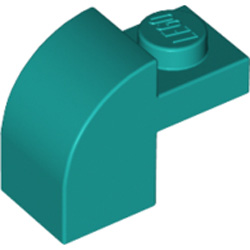 Brick with Arch 1x1x1 1/3 Bright Bluish Green Brick with Arch 1x1x1 1/3 Bright Bluish Green