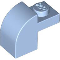 Brick with Arch 1x1x1 1/3 Light Royal Blue