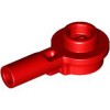 Plate 1x1 Round with Horizontal 3.2 Shaft Bright Red