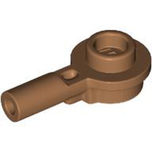 Plate 1x1 Round with Horizontal 3.2 Shaft Medium Nougat