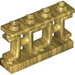 Fence 1x4x2 with Shaft Number 1 Warm Gold