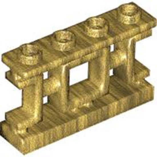 Fence 1x4x2 with Shaft Number 1 Warm Gold