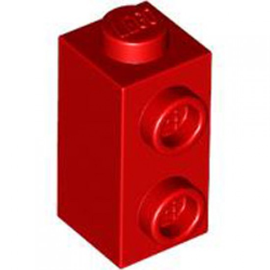 Brick 1x1x1 2/3, with Vertical Knobs Bright Red