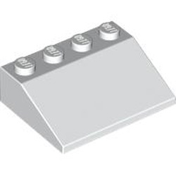 Roof Tile 3x4/25 Degree White