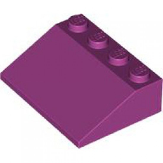 Roof Tile 3x4/25 Degree Bright Reddish Violet
