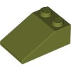 Roof Tile 2x3/25 Degree Olive Green