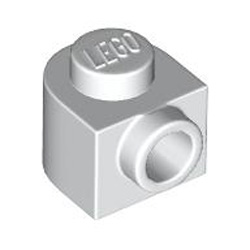 Plate 1x1x2/3 with 1 Knob Rounded White
