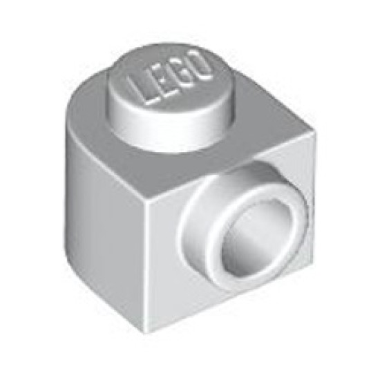 Plate 1x1x2/3 with 1 Knob Rounded White