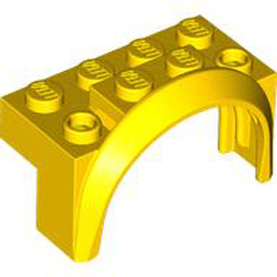 Mudguard 2x4x2 Number 2 Bright Yellow