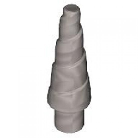 Conical Horn Diameter 3.2 Shaft Silver Metallic