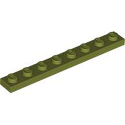 Plate 1x8 Olive Green