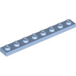 Plate 1x8 Light Royal Blue