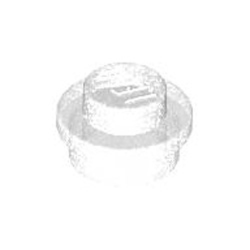 Plate 1x1 Round Transparent with Opalescence