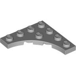 Plate 4x4 with Arch Medium Stone Grey