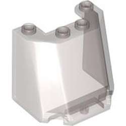 Windscreen 4x3x3 with Sharp Edge Transparent Brown