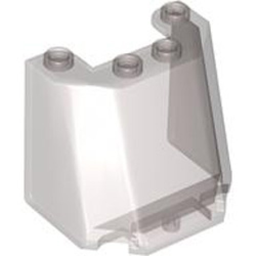 Windscreen 4x3x3 with Sharp Edge Transparent Brown